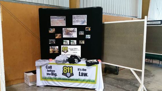 811 booth at Wasco County Fair